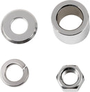 Axle Spacer/Nut Kit Chrome / Silver For Harley Davidson FXD 1340 1995-1998