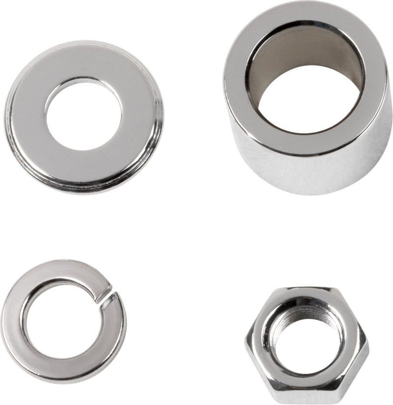 Axle Spacer/Nut Kit Chrome / Silver For Harley Davidson FXD 1340 1995-1998