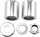 Axle Spacer/Nut Kit Chrome / Silver For Harley Davidson FLHR 1340 1994-1998