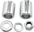 Axle Spacer/Nut Kit Chrome / Silver For Harley Davidson FXST 1340 1999