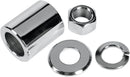 Axle Spacer/Nut Kit Chrome / Silver For Harley Davidson FLSTC 1340 1997-1999