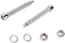 Socket-Head Axle Adjuster Bolt Kit Polished / Silver For Harley Davidson FLSTC 1340 1993-1999
