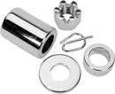 Axle Spacer/Nut Kit Chrome / Silver For Harley Davidson FXD 1450 2000-2005