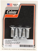 Rotor, Sprocket and Belt Mounting Hardware Kit Chrome / Polished / Silver For Harley Davidson FLT 1340 1980-1981 - 31.8 MM