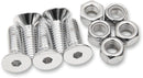 Rotor, Sprocket and Belt Mounting Hardware Kit Chrome / Polished / Silver For Harley Davidson FLH 1340 1983-1984 - 44.4 MM