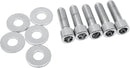 Rotor, Sprocket and Belt Mounting Hardware Kit Chrome / Polished / Silver For Harley Davidson FLH 1340 1982-1984 - 38.1 MM