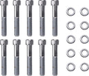Head Bolt Set Chrome / Silver For Harley Davidson EL 1000 1948-1952 | DS190721