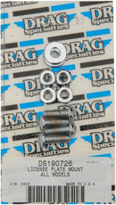 License Plate Mount Bolt Set Silver | Vendor No MK190
