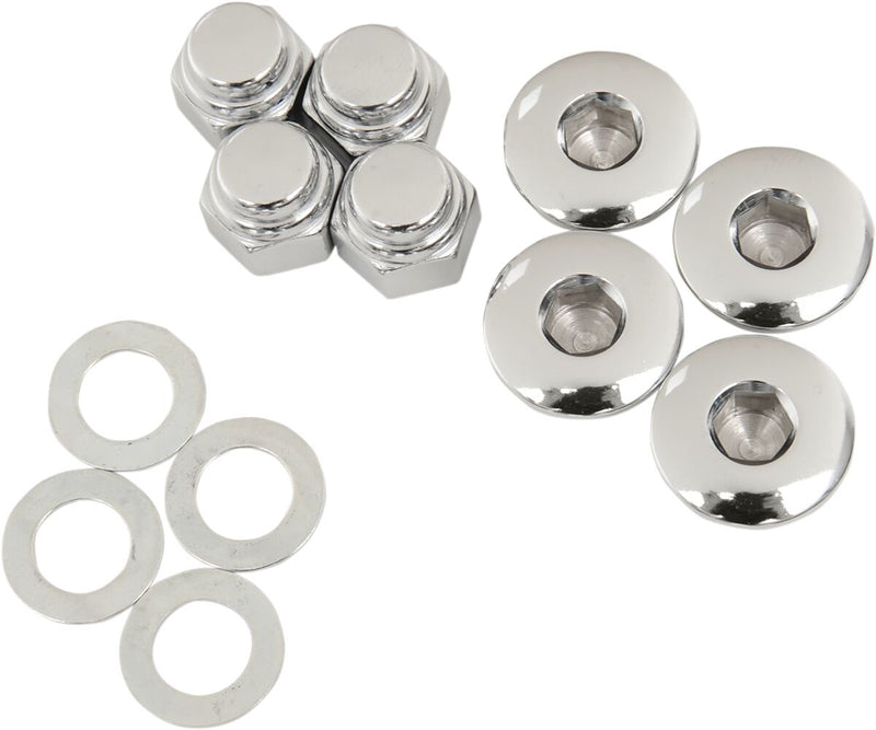 Replacement Rocker Shaft End Plugs And Nuts For Harley Davidson FL 1200 1971-1977