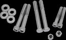Motor Mount Bolt Set Chrome / Silver For Harley Davidson FLSTC 1340 1991-1999