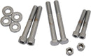 Motor Mount Bolt Set Chrome / Silver For Harley Davidson FLSTC 1340 1991-1999