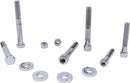 Motor Mount Bolt Set Chrome / Silver For Harley Davidson FLSTC 1340 1991-1999