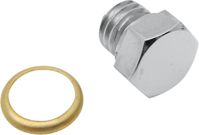 Drain Plug Chrome / Silver For Harley Davidson E 1000 1936-1952 - 1/2 Inch-13