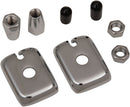 Rear Axle Adjuster Kit Chrome / Silver For Harley Davidson FL 1200 1973-1977