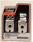 Rear Axle Adjuster Kit Chrome / Silver For Harley Davidson FL 1200 1973-1977