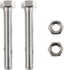 Rear Axle Adjuster Bolts Chrome / Silver For Harley Davidson FLST 1340 1986-1990