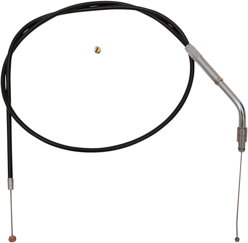 Black Vinyl Throttle/Idle Cable Black For Harley Davidson XL 1200 C 1996-2001 - Standard