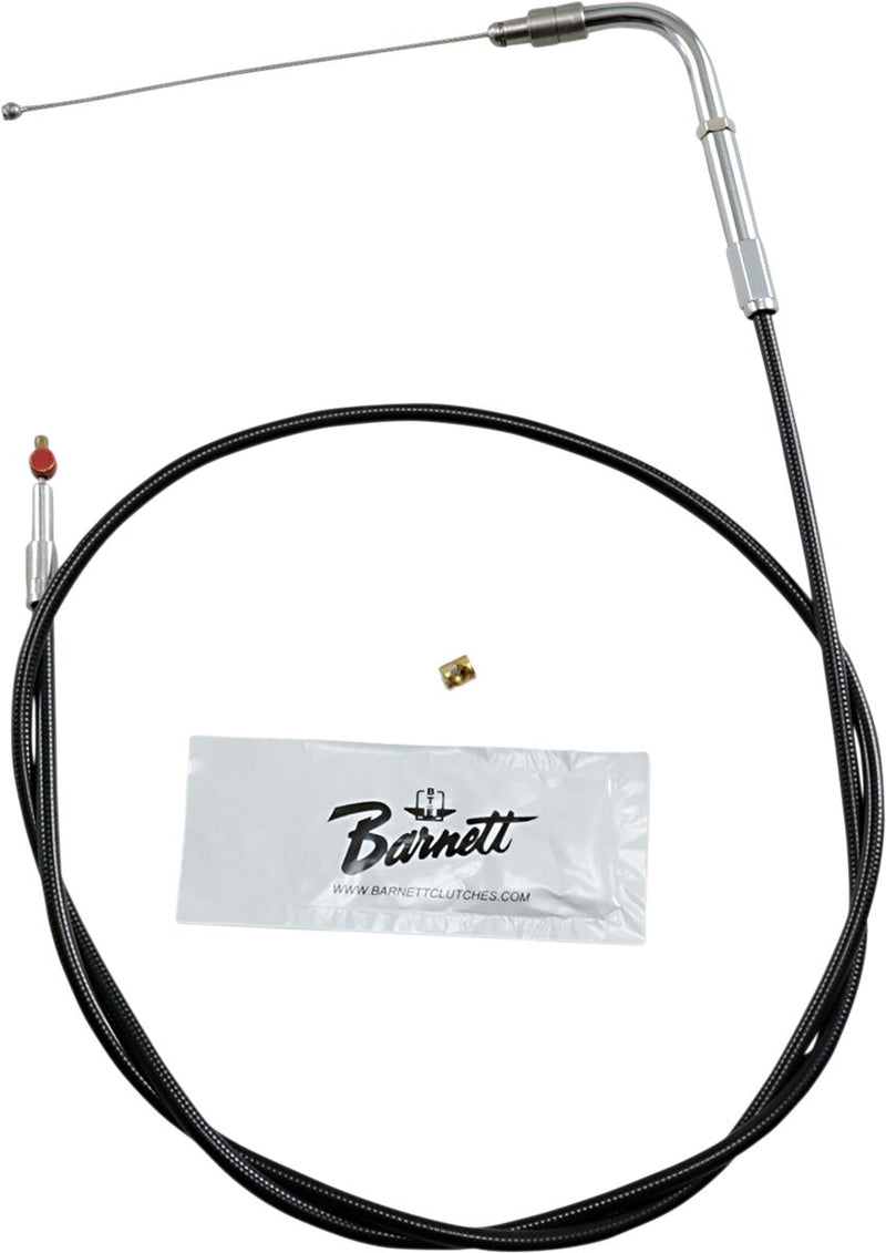 Black Vinyl Throttle/Idle Cable Black For Harley Davidson FLHR 1450 2002-2006 - Standard
