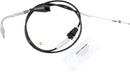 Black Vinyl Throttle/Idle Cable Black For Harley Davidson FLHRC 1584 2007 - Standard