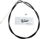 Black Vinyl Throttle/Idle Cable Black For Harley Davidson FLHT 1450 2003-2006 - Standard