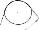 Black Vinyl Throttle/Idle Cable Black For Harley Davidson FLHT 1450 2003-2006 - +15.2 CM