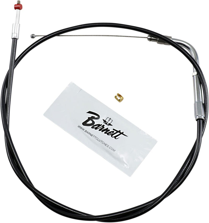 Black Vinyl Throttle/Idle Cable Black For Harley Davidson FLS 1690 ABS 2012-2015 - +15.2 CM