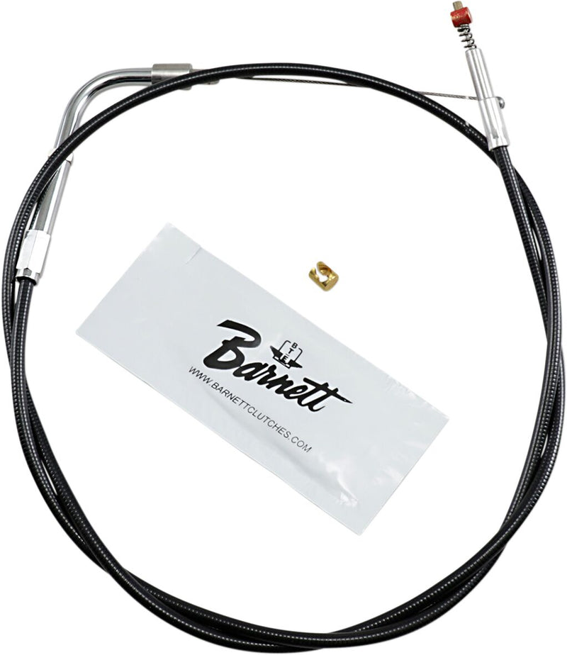 Black Vinyl Throttle/Idle Cable Black For Harley Davidson FLS 1690 2012-2015 - +15.2 CM