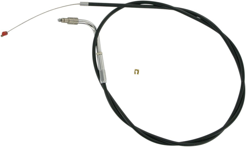 Black Vinyl Throttle/Idle Cable Black For Harley Davidson FLHRCI 1450 EFI 2000-2001 - Standard
