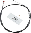 Black Vinyl Throttle/Idle Cable Black For Harley Davidson FLH 1340 1981-1984 - +15.2 CM