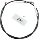 Black Vinyl Throttle/Idle Cable Black For Harley Davidson FLST 1340 1990 - +15.2 CM