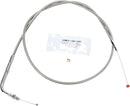 Stainless Steel Throttle/Idle Cable Silver For Harley Davidson FLST 1340 1990 - +15.2 CM