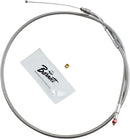 Stainless Steel Throttle/Idle Cable Silver For Harley Davidson FLSTC 1340 1996-1999 - Standard