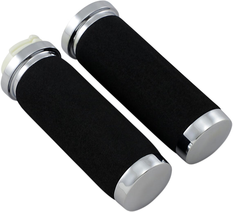 Sundance® Grips Black / Chrome - 25.4 MM | Vendor No 351358