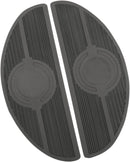Floorboards For FL And FLST-Panhead Black / Chrome | Vendor No 17-0418R-HC4