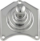 Solenoid End Cover with Starter Button Chrome