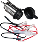 Universal Moisture Resistant Cigarette Lighter Black / Chrome | Vendor No LK-500M-BC120
