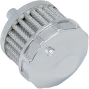 Crankcase Vent Replacement Filter Aluminum/Chrome