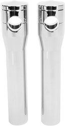Elite Custom Billet Aluminum Risers Silver For Harley Davidson FLSTS 1340 - 25.4 MM