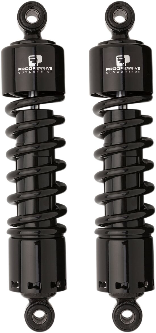 412 Series Shocks Black For Harley Davidson FLD 1690 2012 - 11 Inch