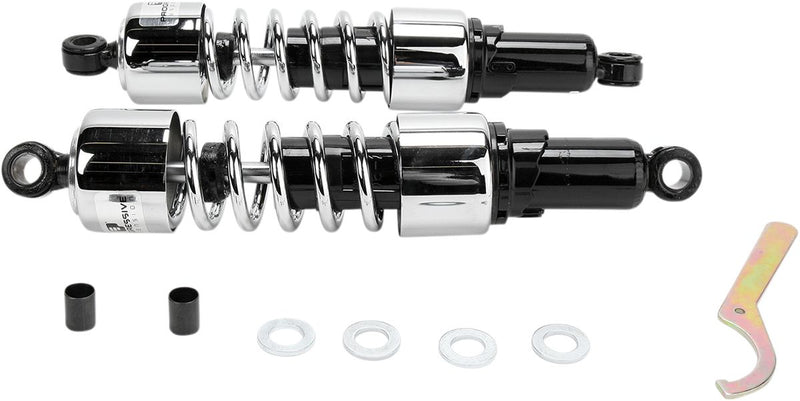 412 Series Tour Mag Cruiser Shocks Black / Chrome - 14.25 Inch