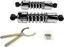 412 Series Shocks Black / Chrome For Harley Davidson FLD 1690 2012-2013 - 11 Inch