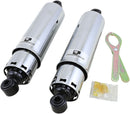 412 Series Shocks Chrome For Harley Davidson FL 1200 1973-1977 - 12 Inch