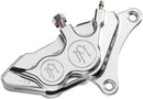 Four-Piston Differential-Bore Caliper Chrome For Harley Davidson FLD 1690 2013-2013