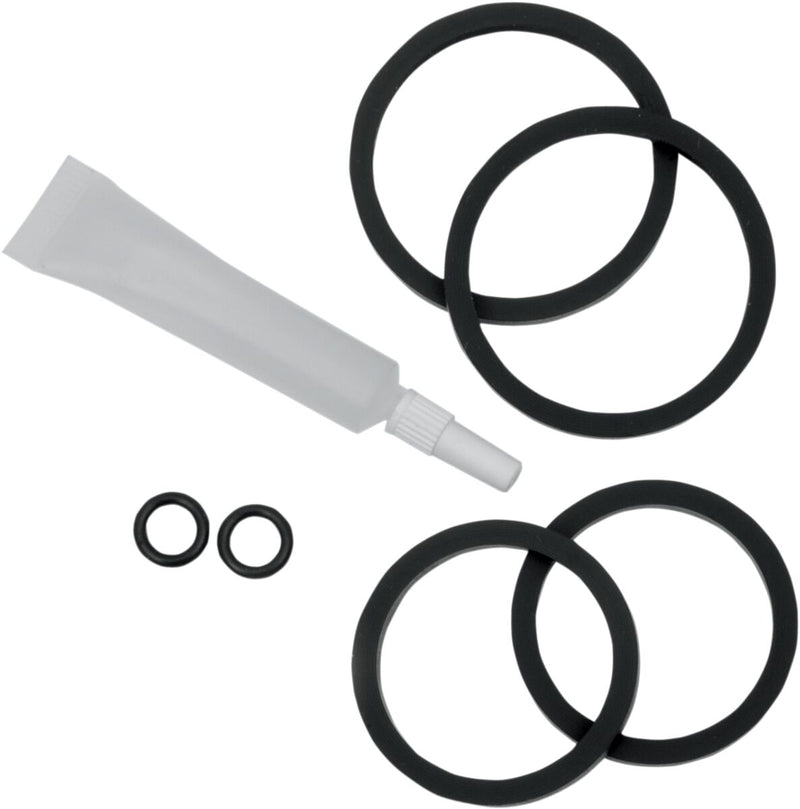 Four-Piston Differential-Bore Caliper Replacement Rubber Parts Black