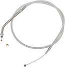 Sterling Chromite II® Braided Cable Chrome / Clear-Coated For Harley Davidson FLHT 1340 - 82.5 CM