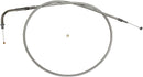 Sterling Chromite II® Braided Cable Chrome / Clear-Coated For Harley Davidson FLHR 1340 - 98 CM