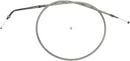Sterling Chromite II® Braided Cable Chrome / Clear-Coated For Harley Davidson FLHR 1340 - 82.5 CM