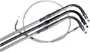 Sterling Chromite II® Braided Cable Chrome / Clear-Coated For Harley Davidson FLHTC 1340 - 100.5 CM