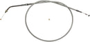 Sterling Chromite II® Braided Cable Chrome / Clear-Coated For Harley Davidson FLHR 1340 - 112 CM