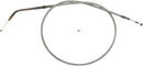 Sterling Chromite II® Braided Cable Chrome / Clear-Coated For Harley Davidson FXSTS 1340 - 82.5 CM